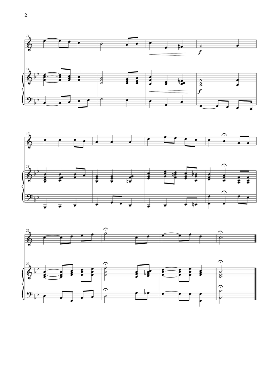 The Star-Spangled Banner - EUA Hymn (Trumpet Bb and Piano) B-Flat Trumpet scores gallery preview page 2