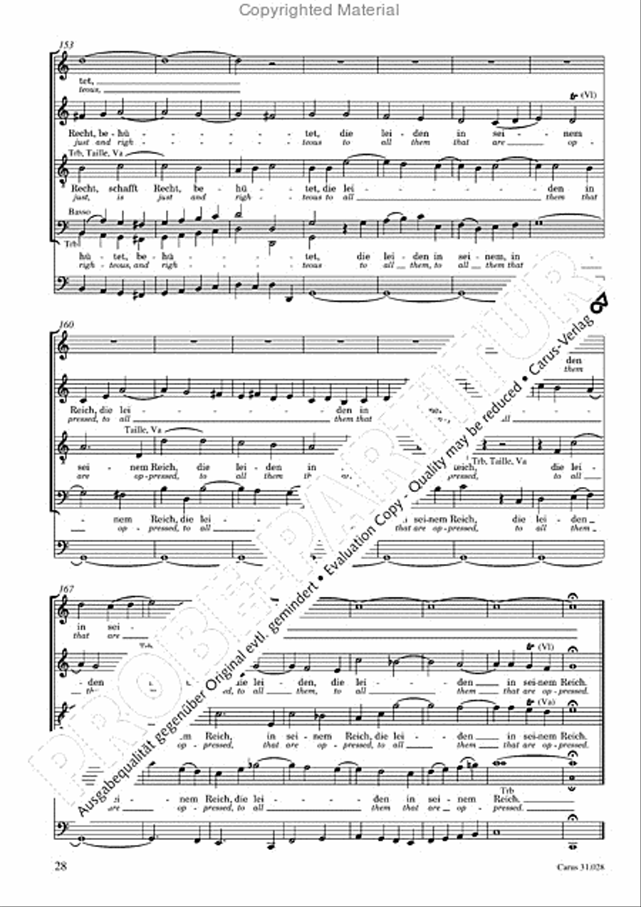 Rejoice! The passing year is ended (Gottlob! nun geht das Jahr zu Ende) 4-Part scores gallery preview page 30