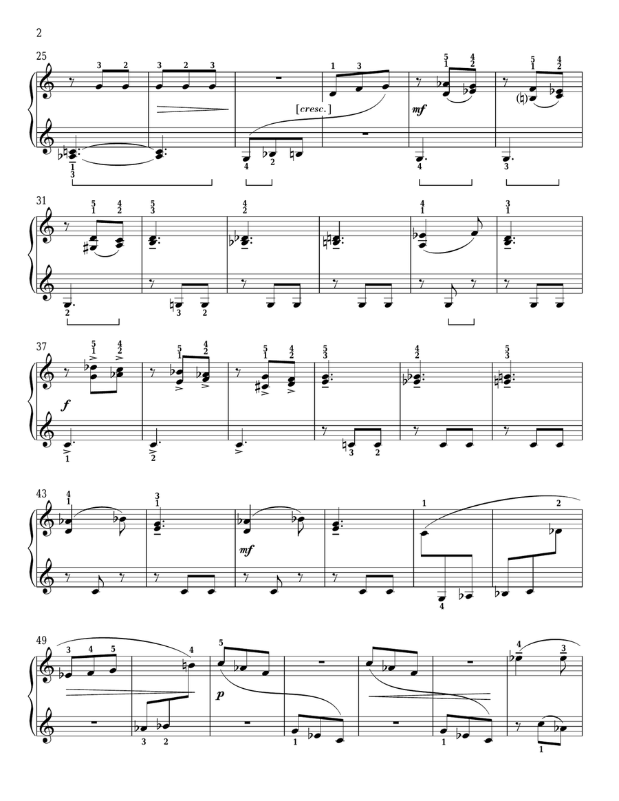 Ivan Can't Go Out Today Piano Solo scores gallery preview page 2