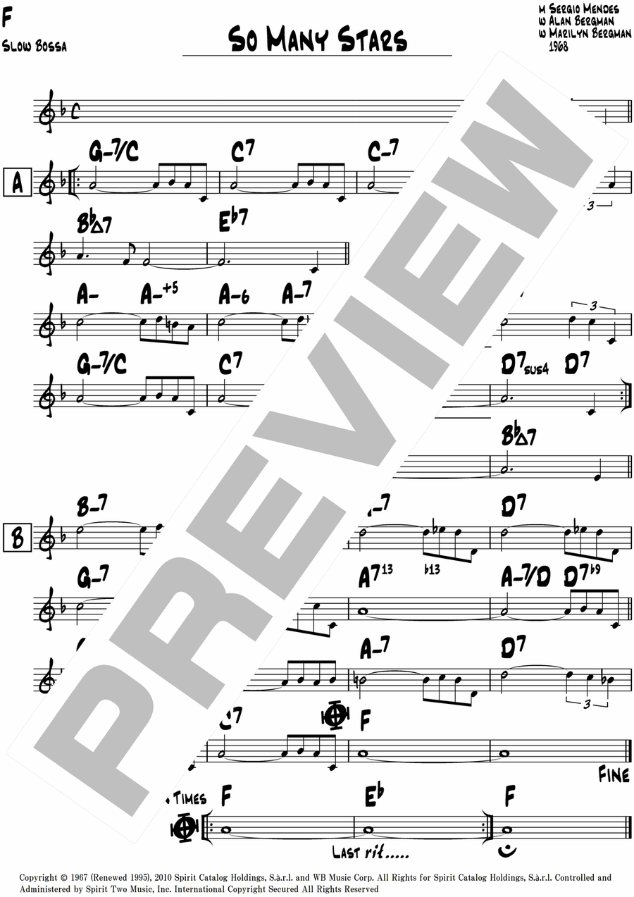So Many Stars Piano scores gallery preview page 5