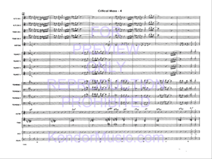 Critical Mass Critical Mass Jazz Ensemble scores gallery preview page 6