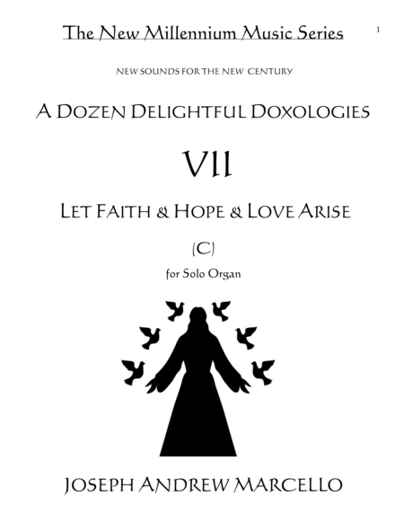 Delightful Doxology VII - 'Let Faith & Hope & Love Arise' - Organ (D) image number null