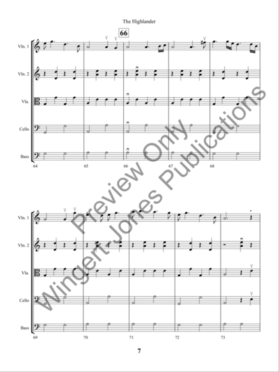The Highlander (Score) String Orchestra scores gallery preview page 10
