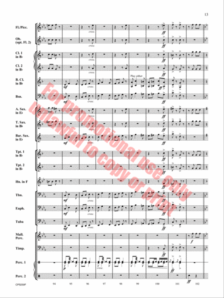 Bay Shore Park Concert Band scores gallery preview page 14