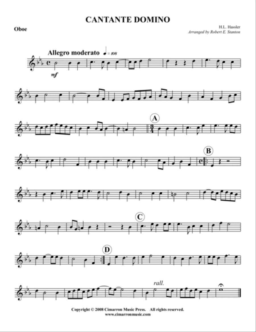 Cantate Domino Woodwind Trio scores gallery preview page 3