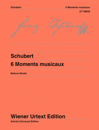 Schubert - Moments Musical Op 94 Piano Urtext