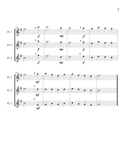 O Come, O Come Emmanuel - Flute Trio image number null