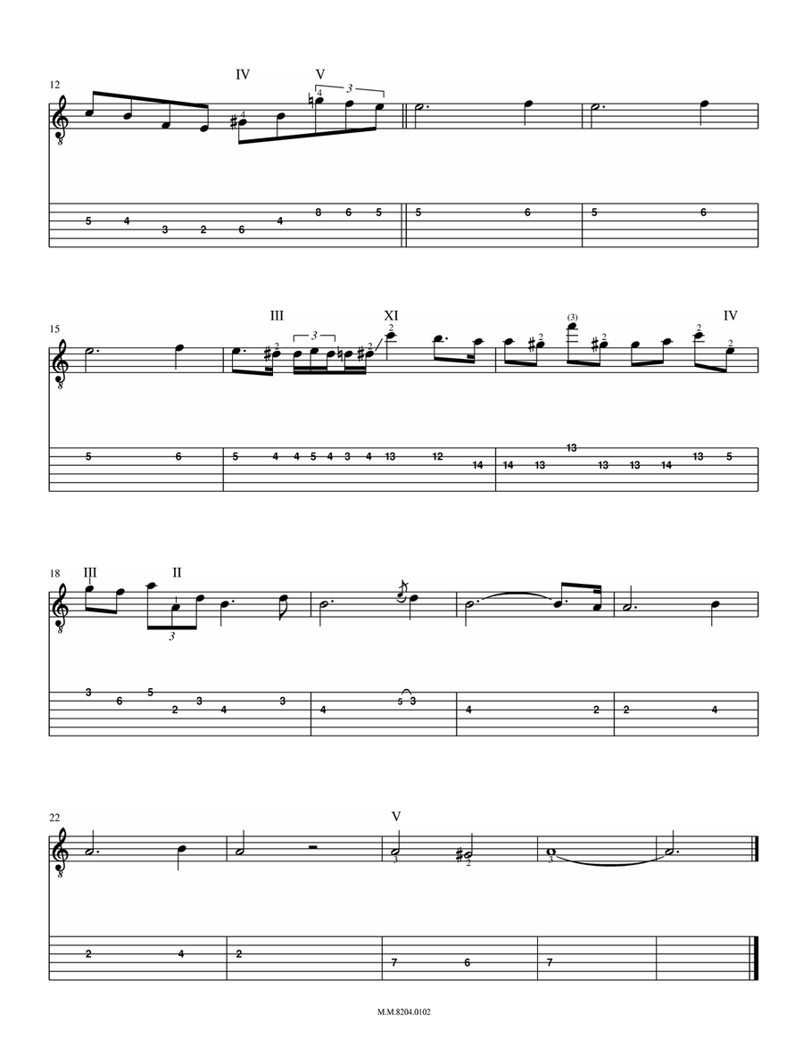 Prelude in E Minor, Op. 28, No. 4 (for Two Guitars) Acoustic Guitar scores gallery preview page 3