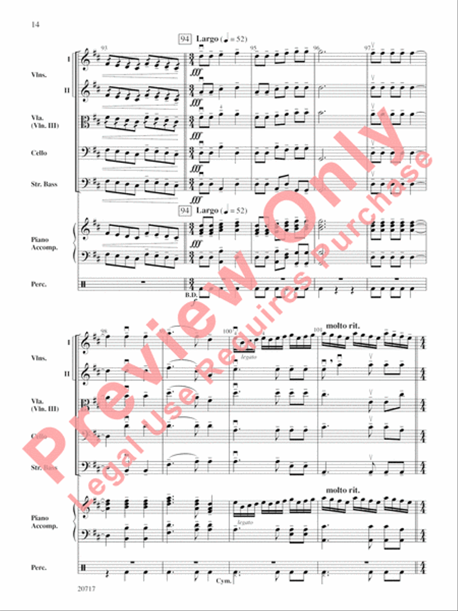 1812 Overture String Orchestra scores gallery preview page 14