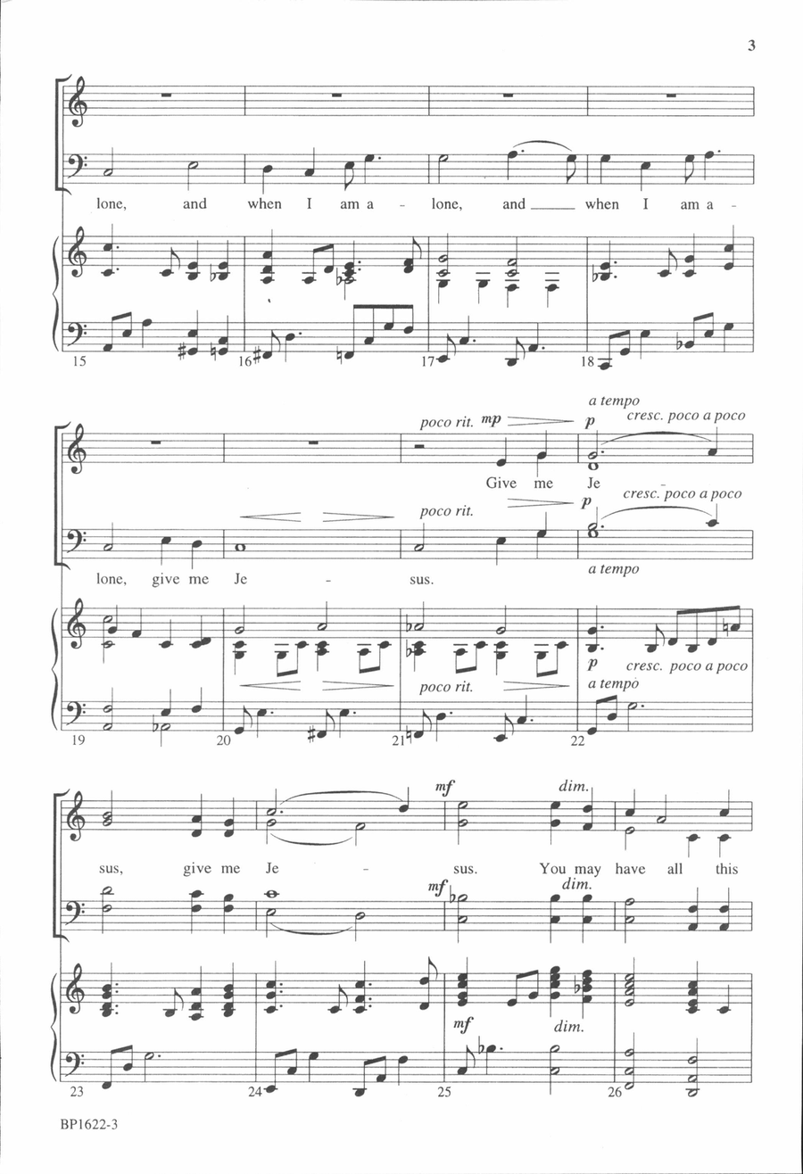Give Me Jesus - Courtney 4-Part scores gallery preview page 3