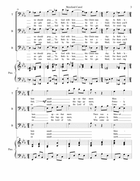 Wexford Carol (Men's Choir) image number null