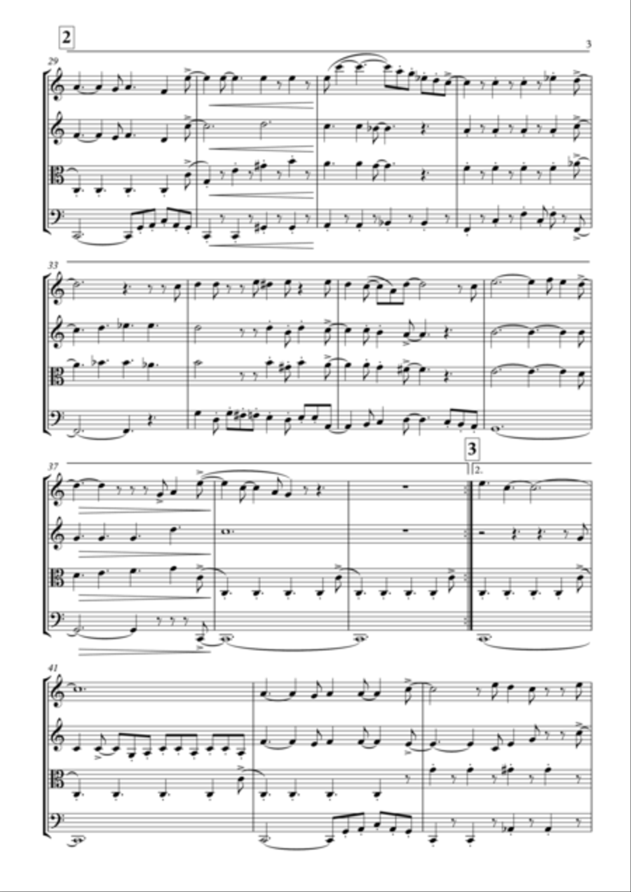 You're My Best Friend You're My Best Friend String Quartet scores gallery preview page 4