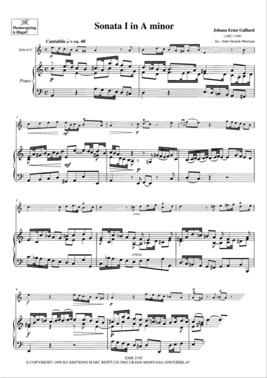 6 Sonatas Horn scores gallery preview page 3