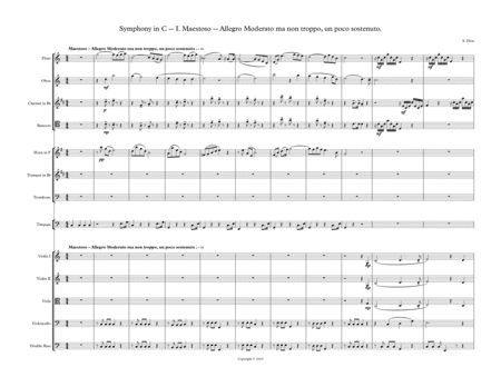 Symphony (No.1) in C - I - Maestoso, Allegro ma non troppo un poco sostenuto image number null