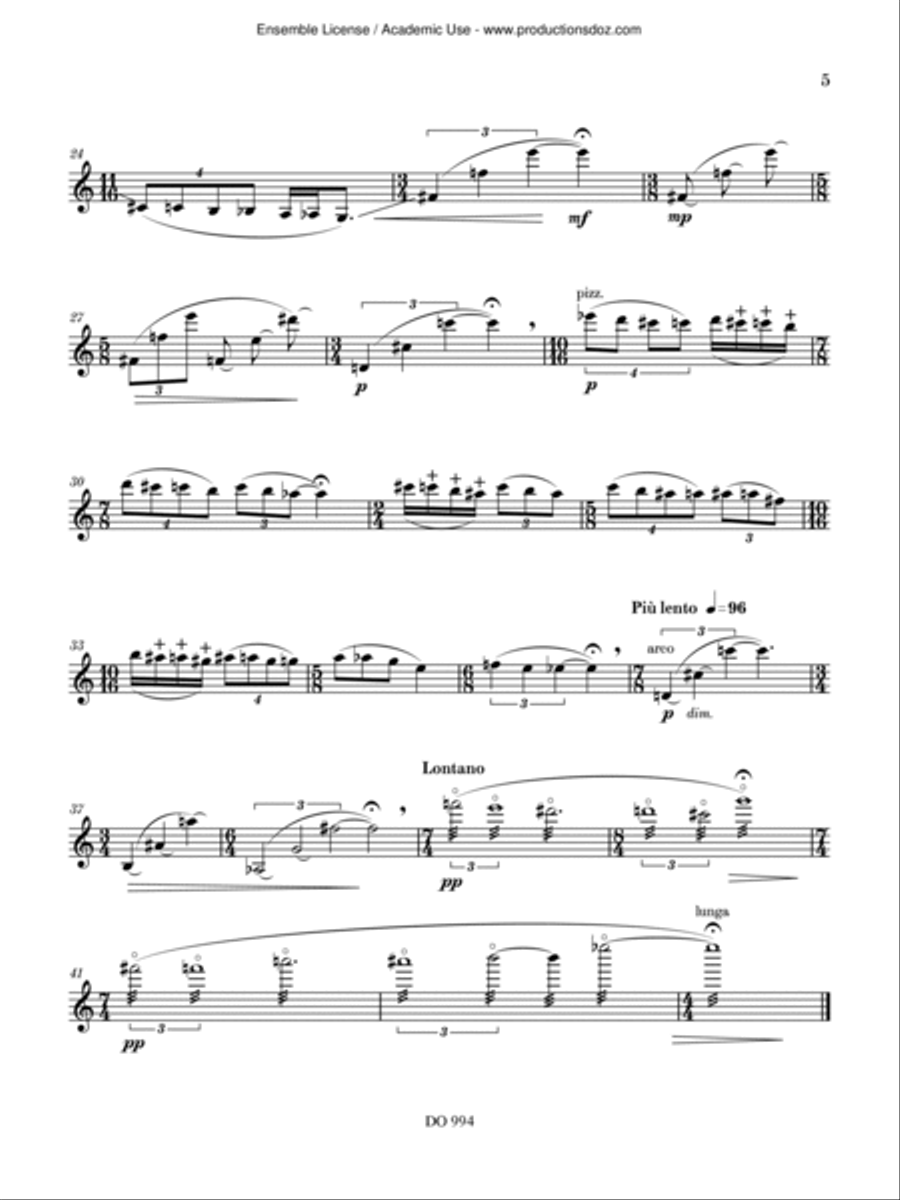 Micro Infinity I Micro Infinity I Violin Solo scores gallery preview page 5