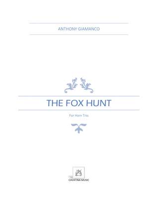 Book cover for The Fox Hunt (horn trio)