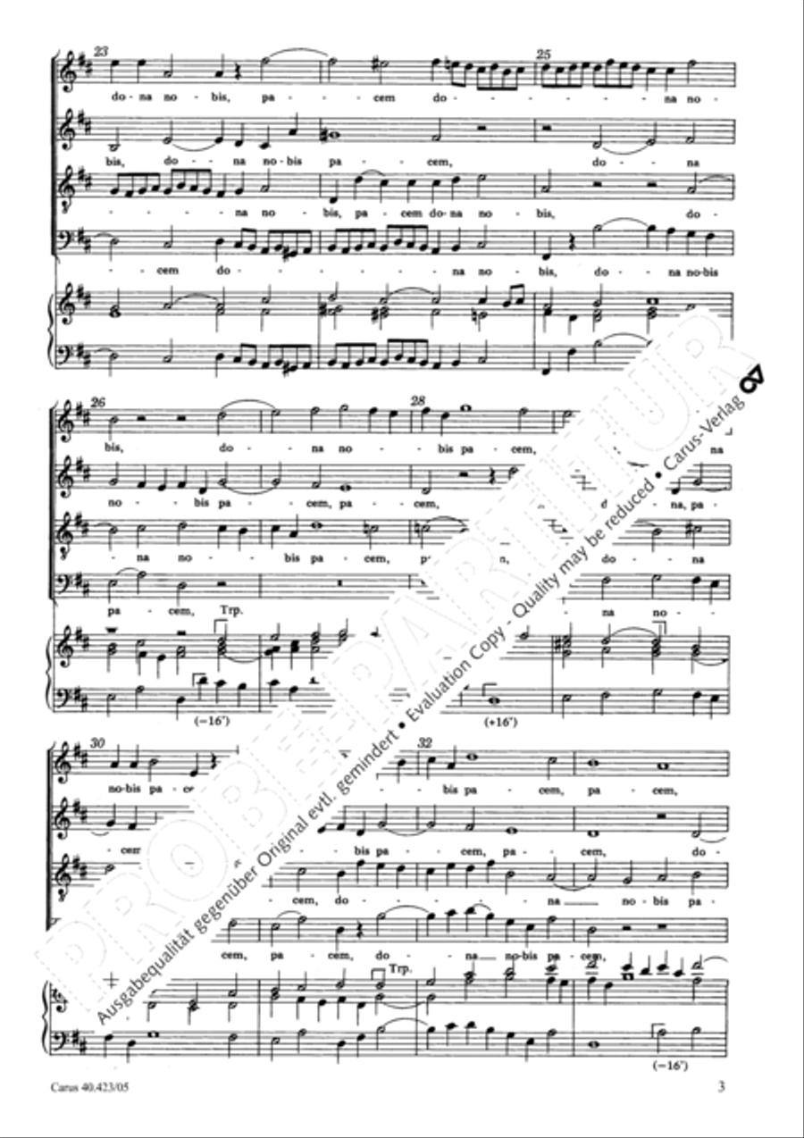 Dona nobis pacem SSATB scores gallery preview page 4