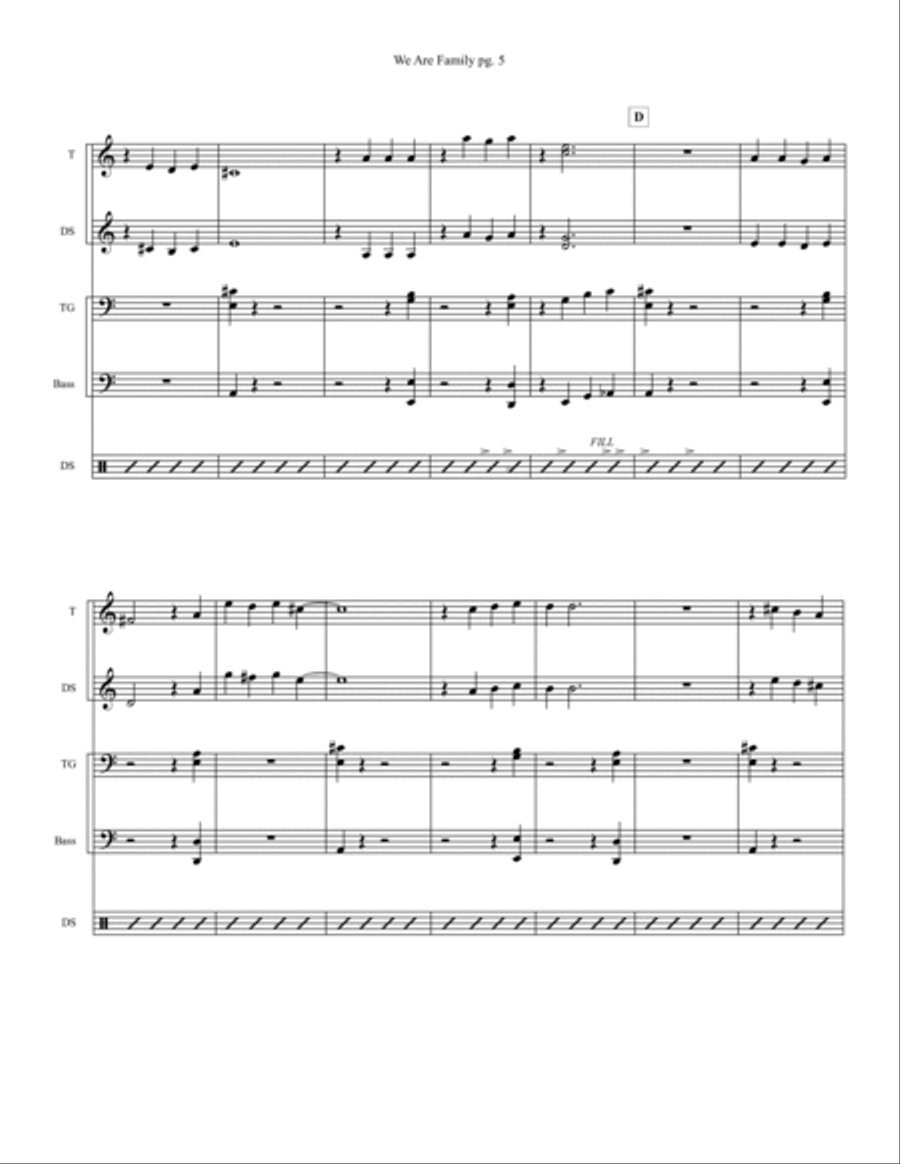 We Are Family Steel Drum Band scores gallery preview page 5