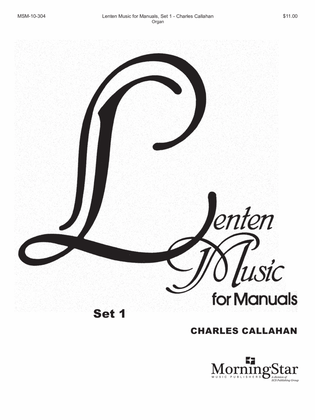Book cover for Lenten Music for Manuals, Set 1
