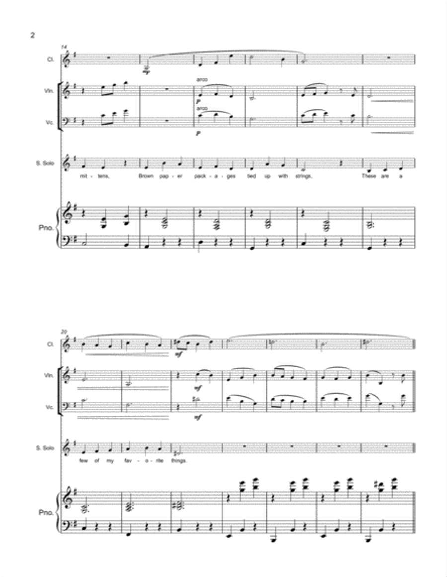 My Favorite Things My Favorite Things Small Ensemble scores gallery preview page 2