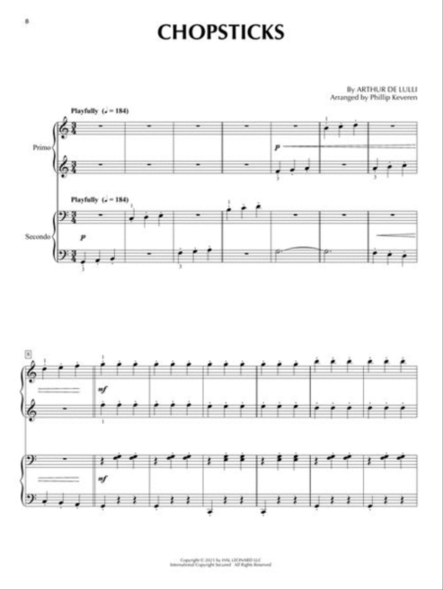 Classic Piano Duets Classic Piano Duets Piano Duet scores gallery preview page 6