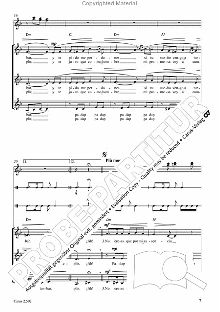 Makumbebe II. Latin American Choral Repertoire. Carmina mundi. Music + CD Choir scores gallery preview page 8