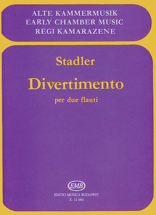 Book cover for Divertimento for 2 Flutes