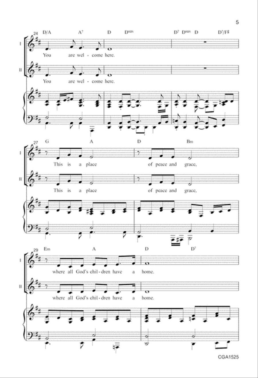 You Are Welcome Here You Are Welcome Here 2-Part scores gallery preview page 5