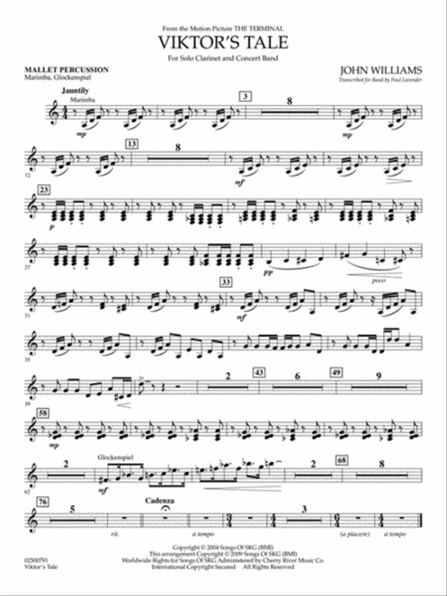 Viktor's Tale (from “The Terminal”) Concert Band scores gallery preview page 9