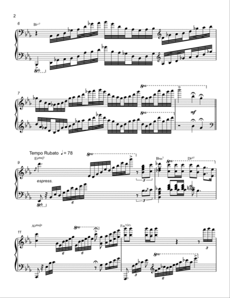Misty Piano Solo scores gallery preview page 2