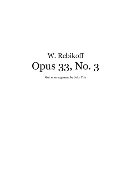 Opus 33 no. 3 - guitar tablature image number null