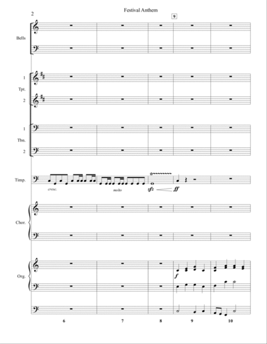 Festival Anthem 4-Part scores gallery preview page 2