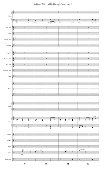 His Grace Will Lead Us Through - Orchestral Score and Parts