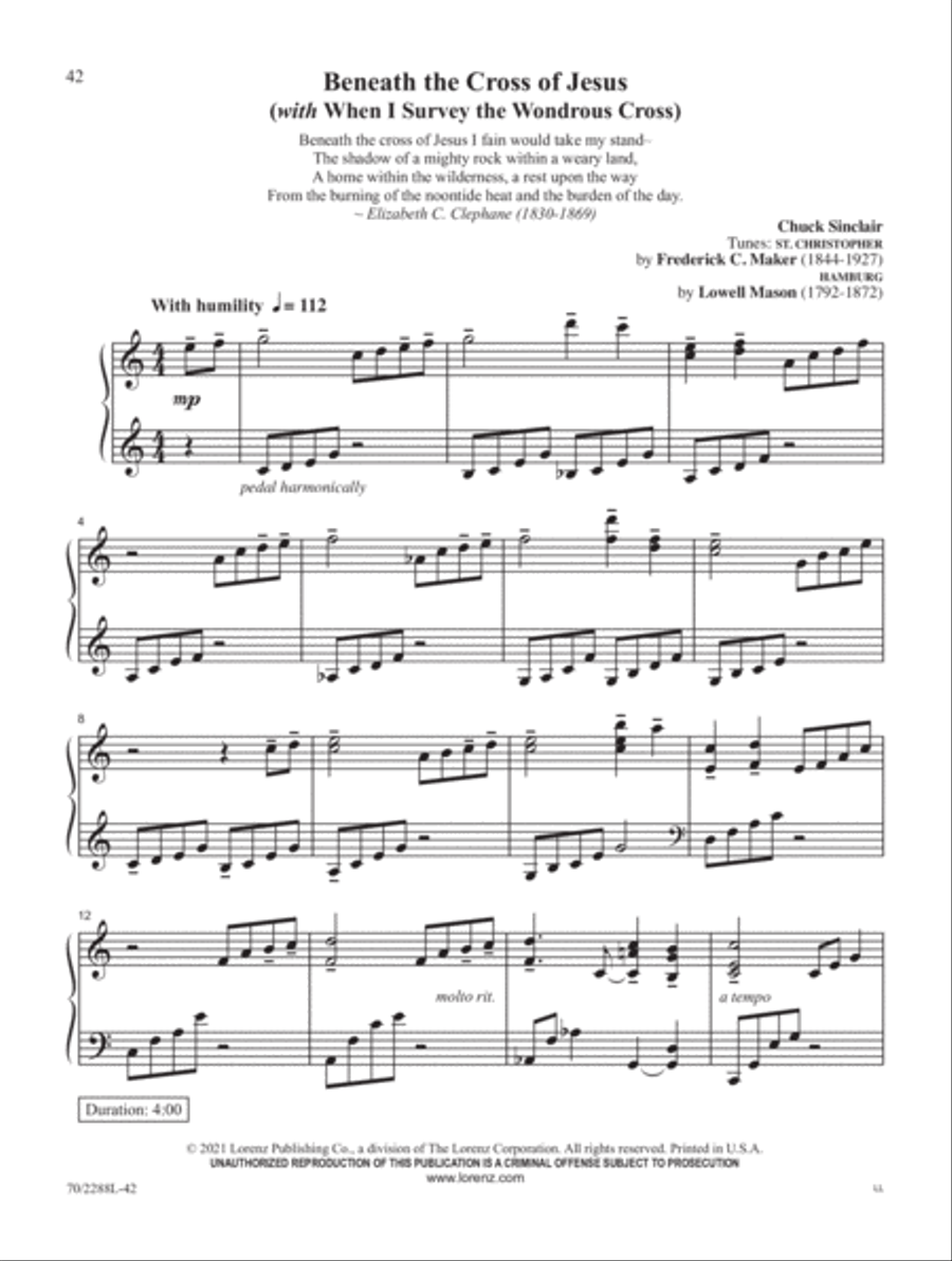 Cherish the Cross Cherish the Cross Piano Solo scores gallery preview page 17