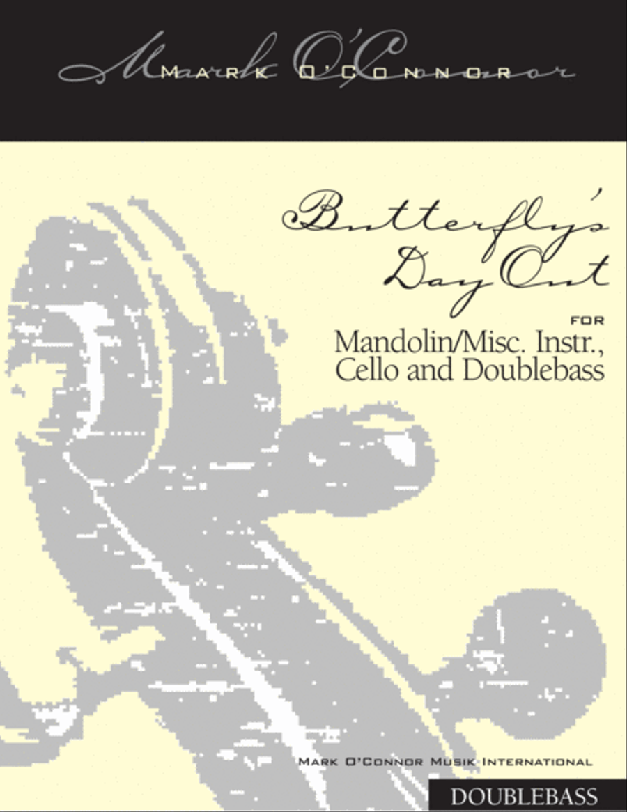 Butterfly's Day Out (double bass part - mandolin/misc. instr., cel, bs) String Trio scores gallery preview page 1