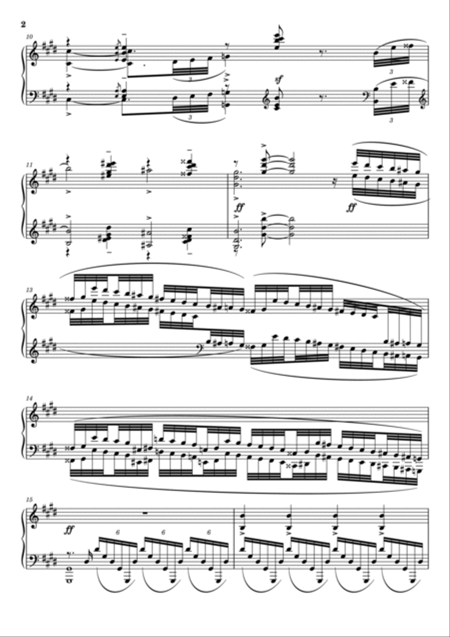 Rachmaninoff - Etudes-tableaux, Op.33 No.8 Grave - Original For Piano Solo Piano Method scores gallery preview page 2