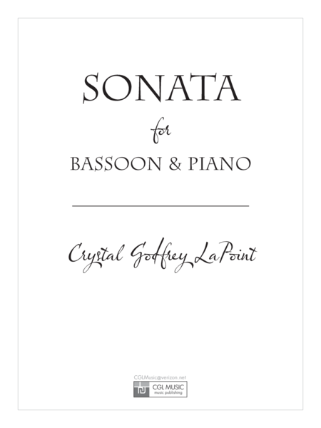 Sonata for Bassoon & Piano