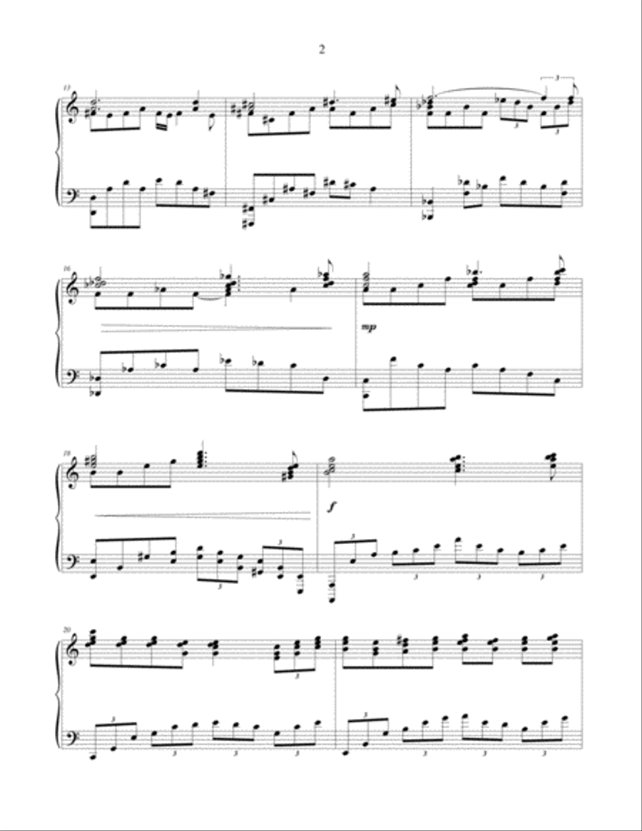 Pluto and Charon - piano solo Piano Solo scores gallery preview page 3