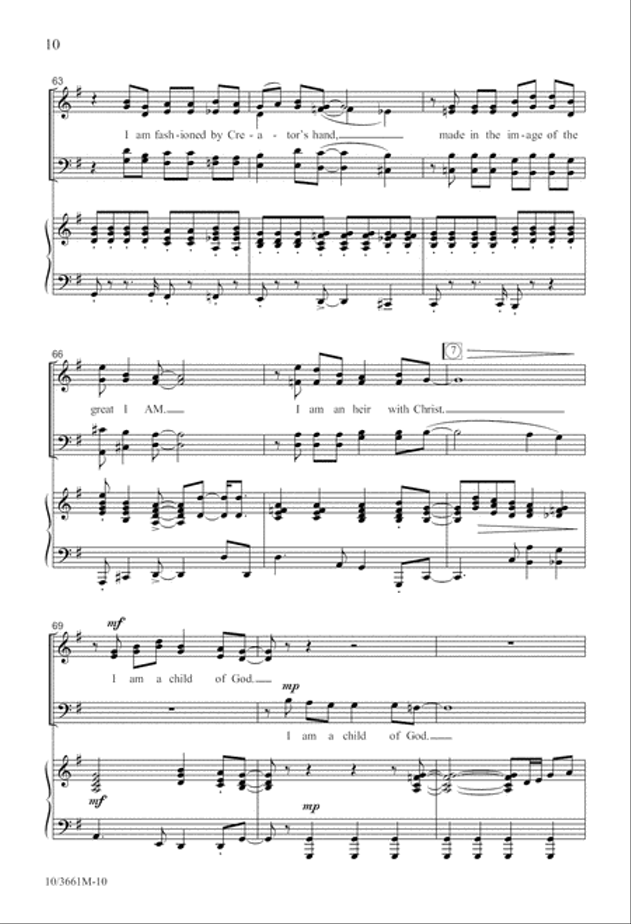 Child of God 4-Part scores gallery preview page 10
