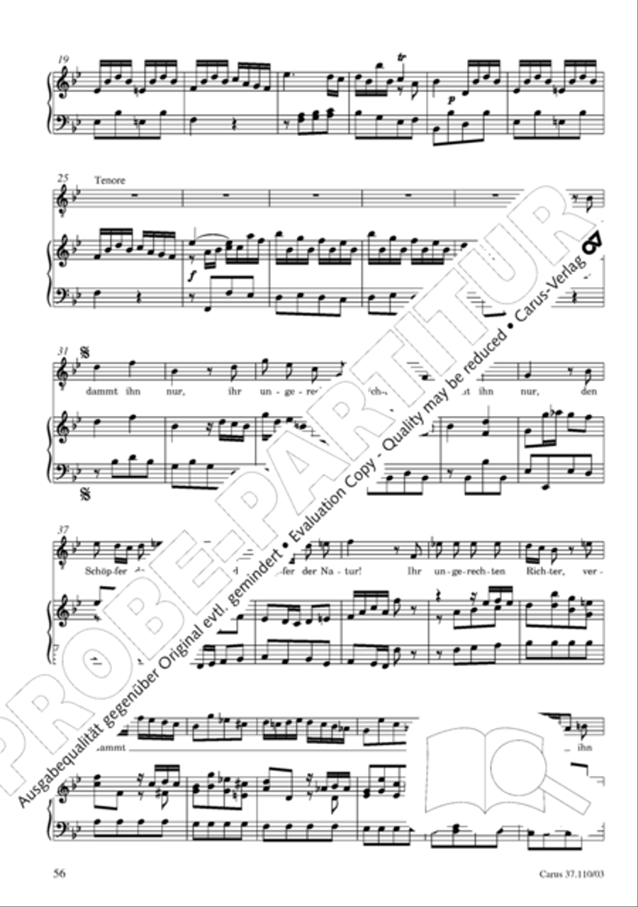 Markuspassion. Werkausgabe Reihe 1, Bd. 7 (Homilius) 4-Part scores gallery preview page 63