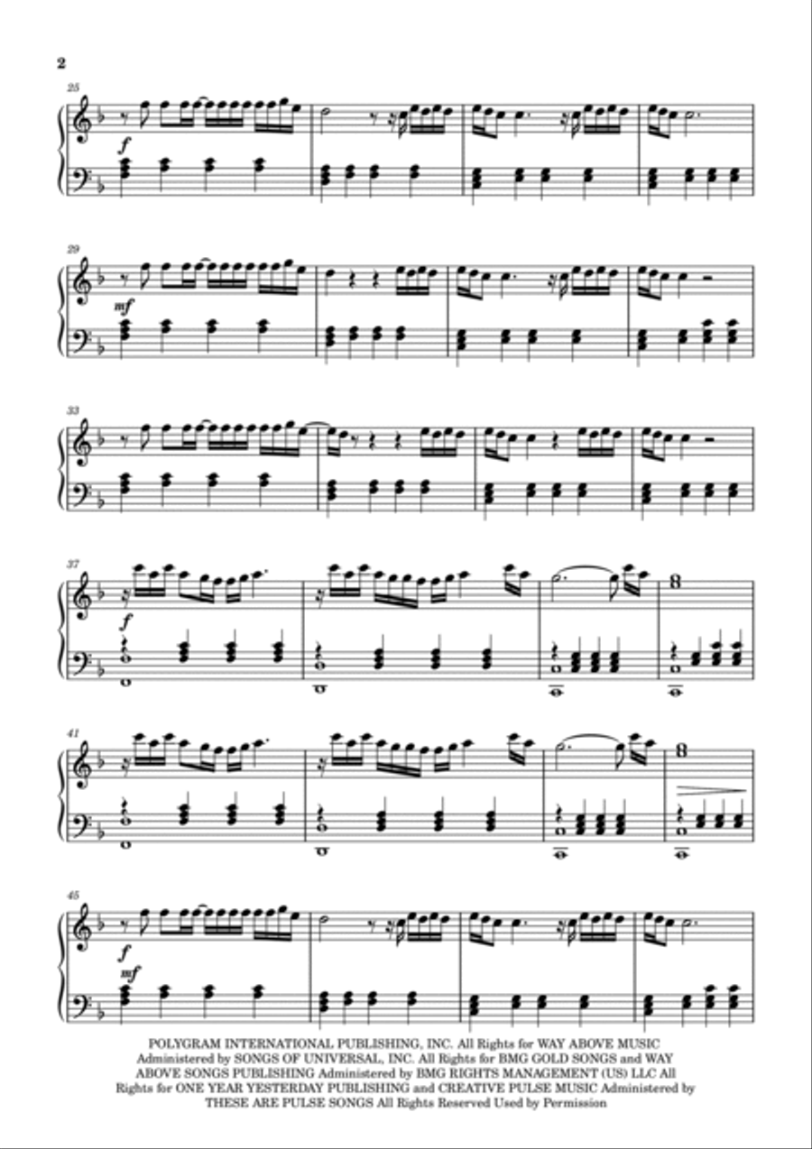 Sign Of The Times Sign Of The Times Harp scores gallery preview page 2