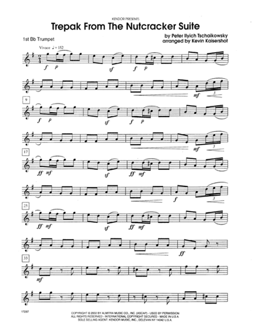 Trepak From The Nutcracker Suite - 1st Bb Trumpet