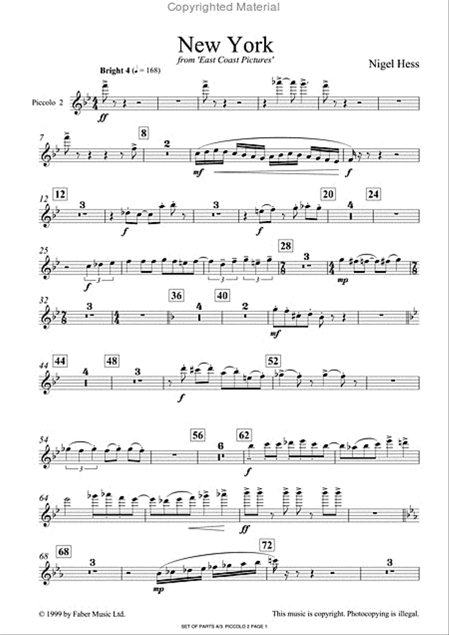 New York New York Concert Band scores gallery preview page 3