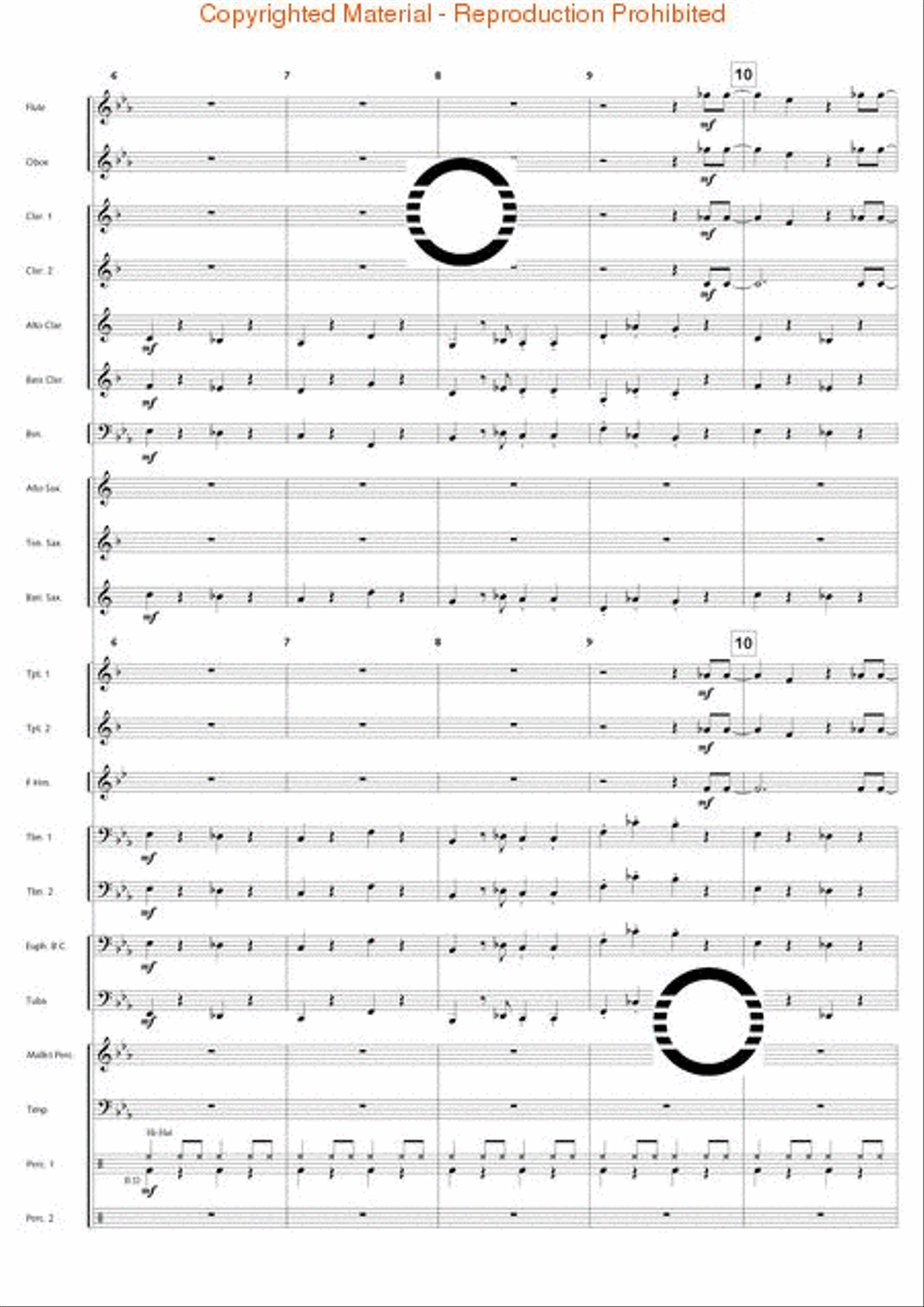 Swingin' at the Riverside Concert Band scores gallery preview page 4