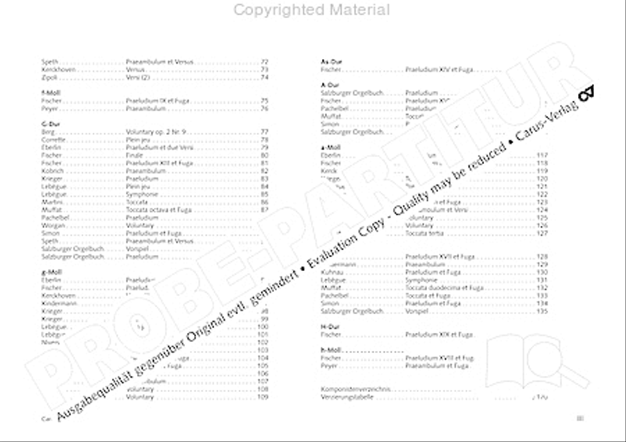 Organo pleno. Orgelstucke zum Ein- und Auszug Organ Solo scores gallery preview page 5