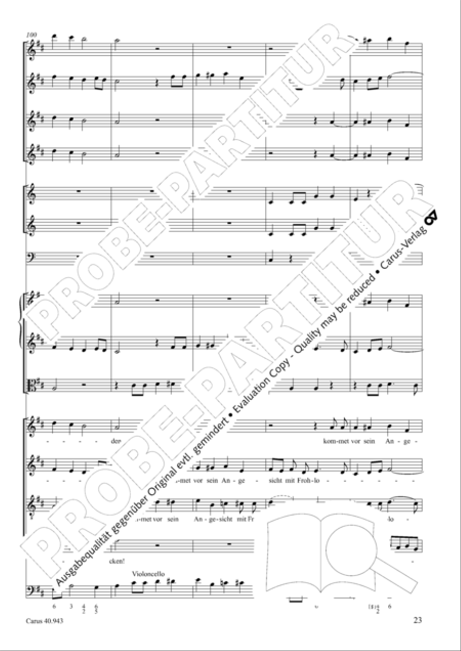 Shout to the Lord, all the earth (Jauchzet dem Herrn, alle Welt) 4-Part scores gallery preview page 30