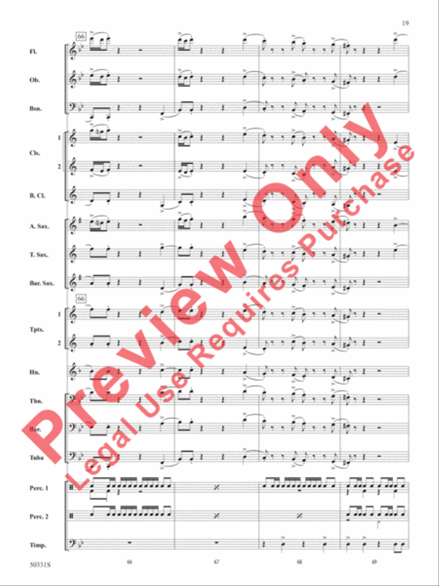 March to Nowhere March to Nowhere Concert Band scores gallery preview page 20