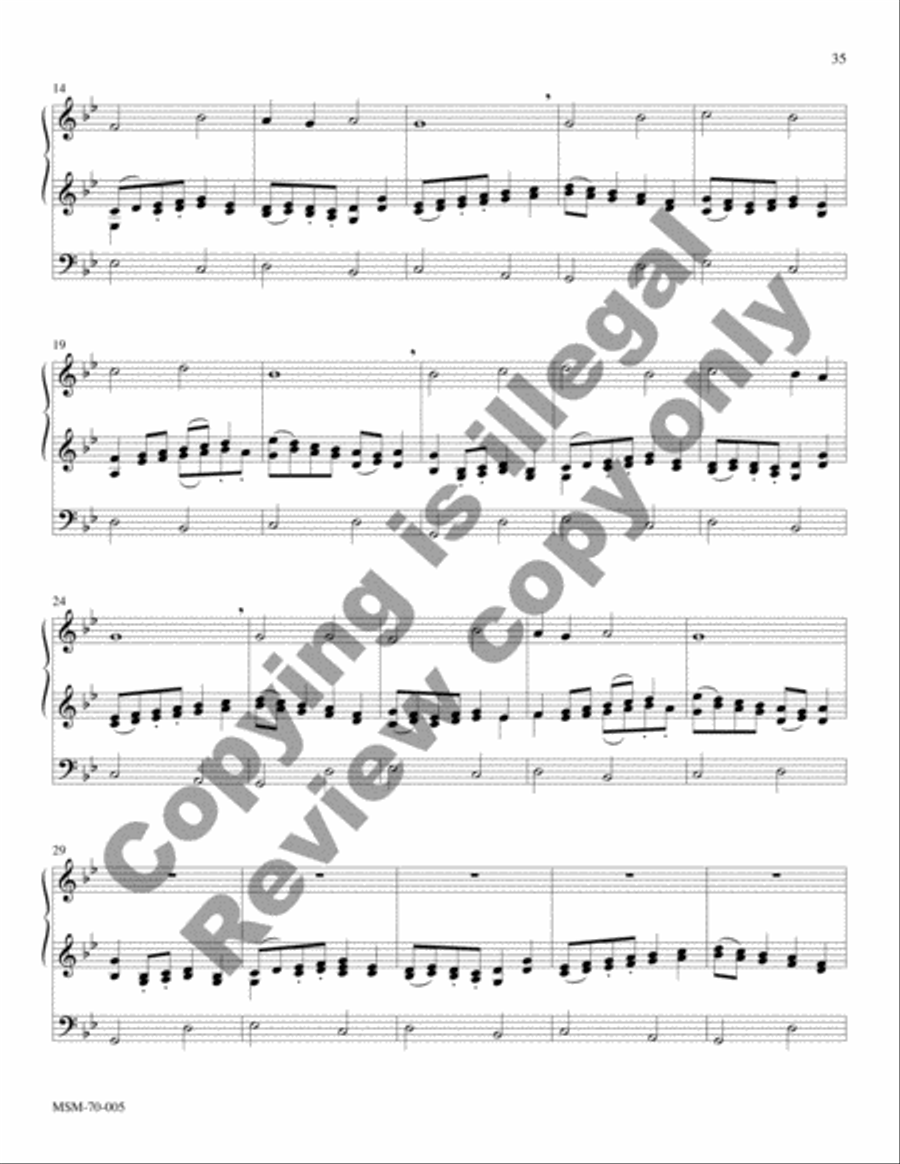Savior of the Nations, Come (Full Score) Choir scores gallery preview page 20