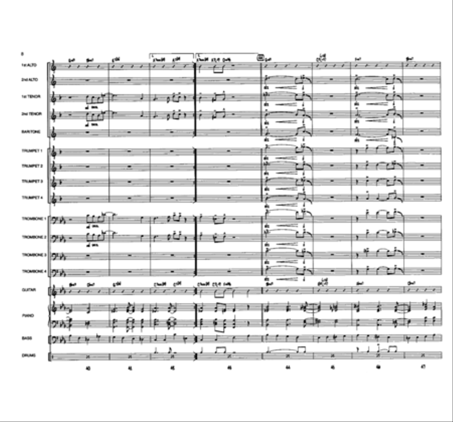 Eenie, Meenie, Minor Mode Jazz Ensemble scores gallery preview page 7