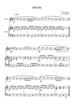 Melody, Robert Schumann, For Flute & Piano